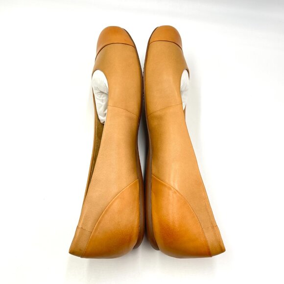 Softwalk‎ Womens 10M Sonoma Cognac Brown Leather Slip On Comfort Flats Shoes - Picture 8 of 14